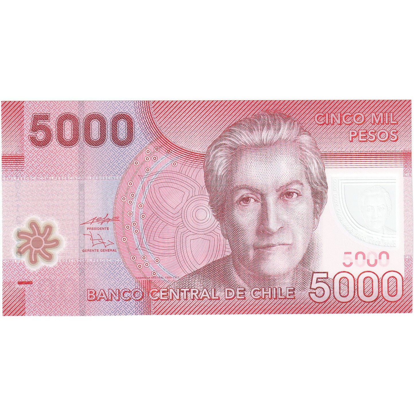 Čile,
5 000 pesos,
2009