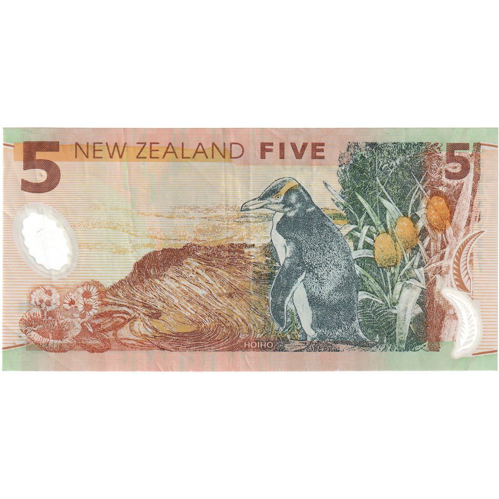 Nový Zéland,
5 dolárov,
EF(40-45)