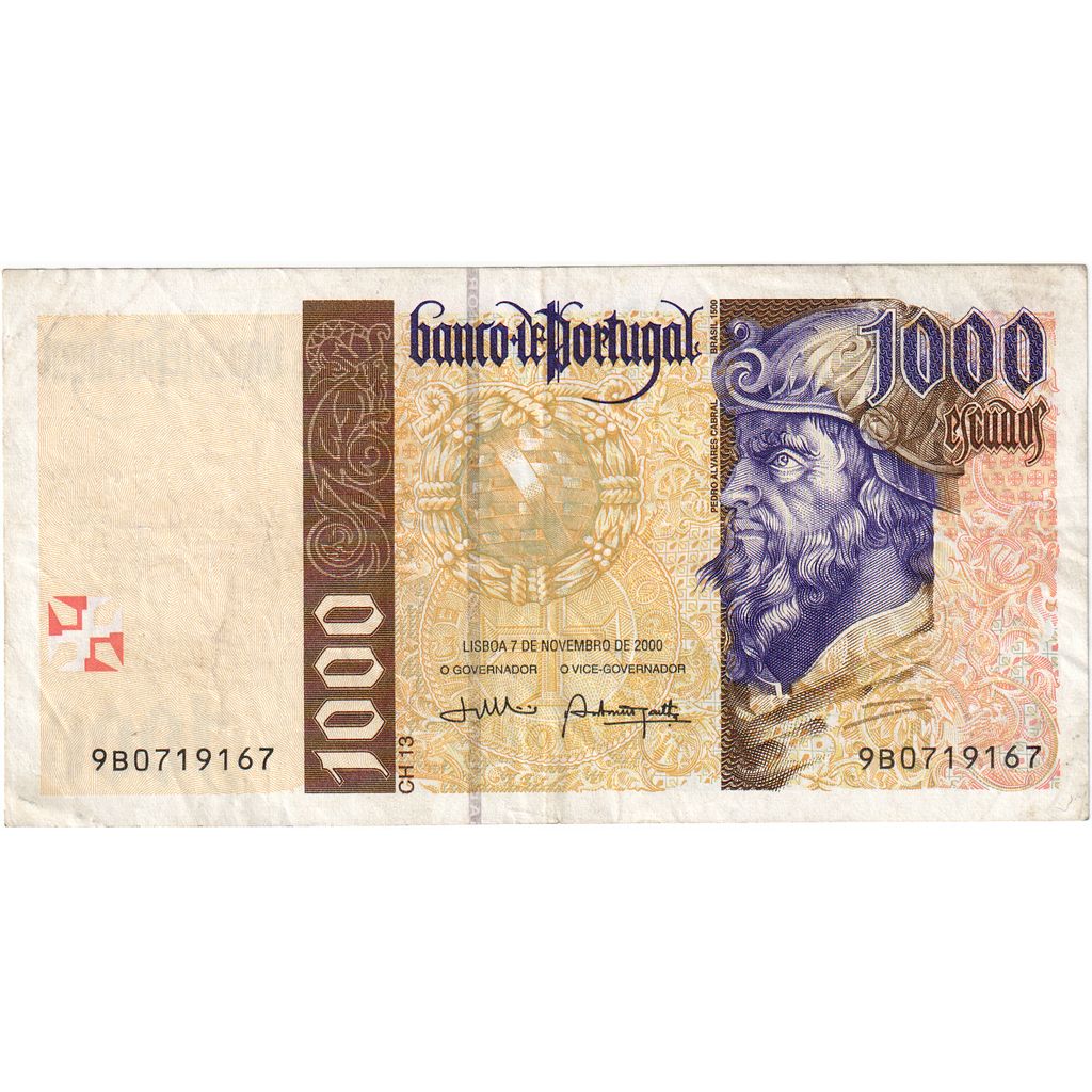 Portugalsko,
1000 Escudos,
EF(40-45)
