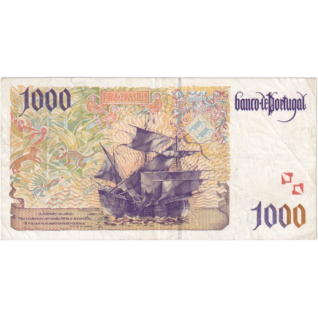 Portugalsko,
1000 Escudos,
EF(40-45)