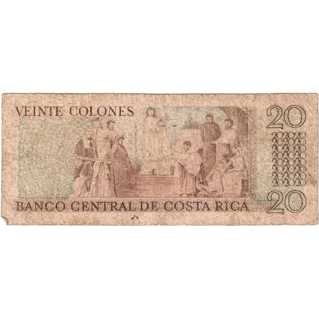 Kostarika,
20 Colones,
1982-07-08