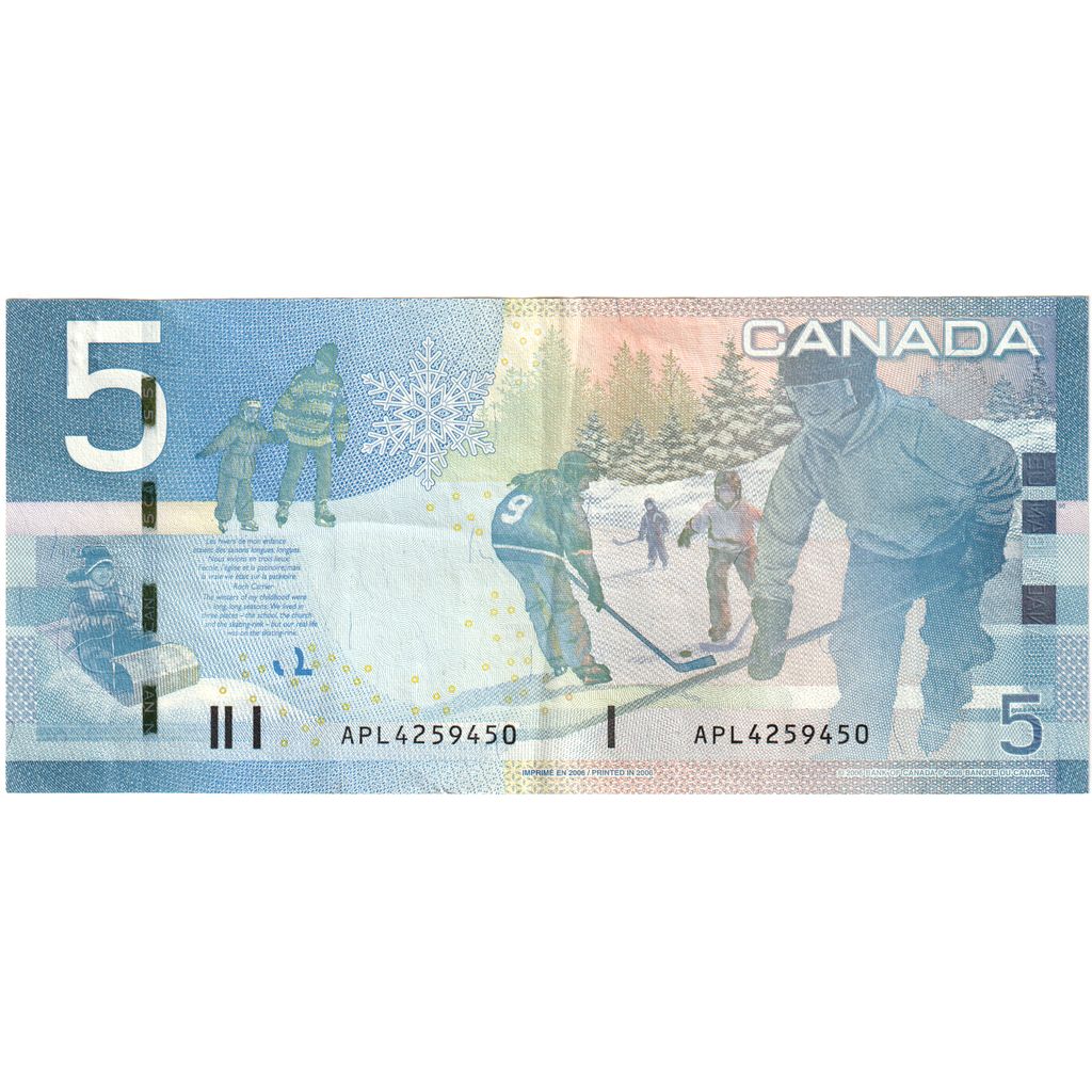 Kanada,
5 dolárov,
AU(55-58)