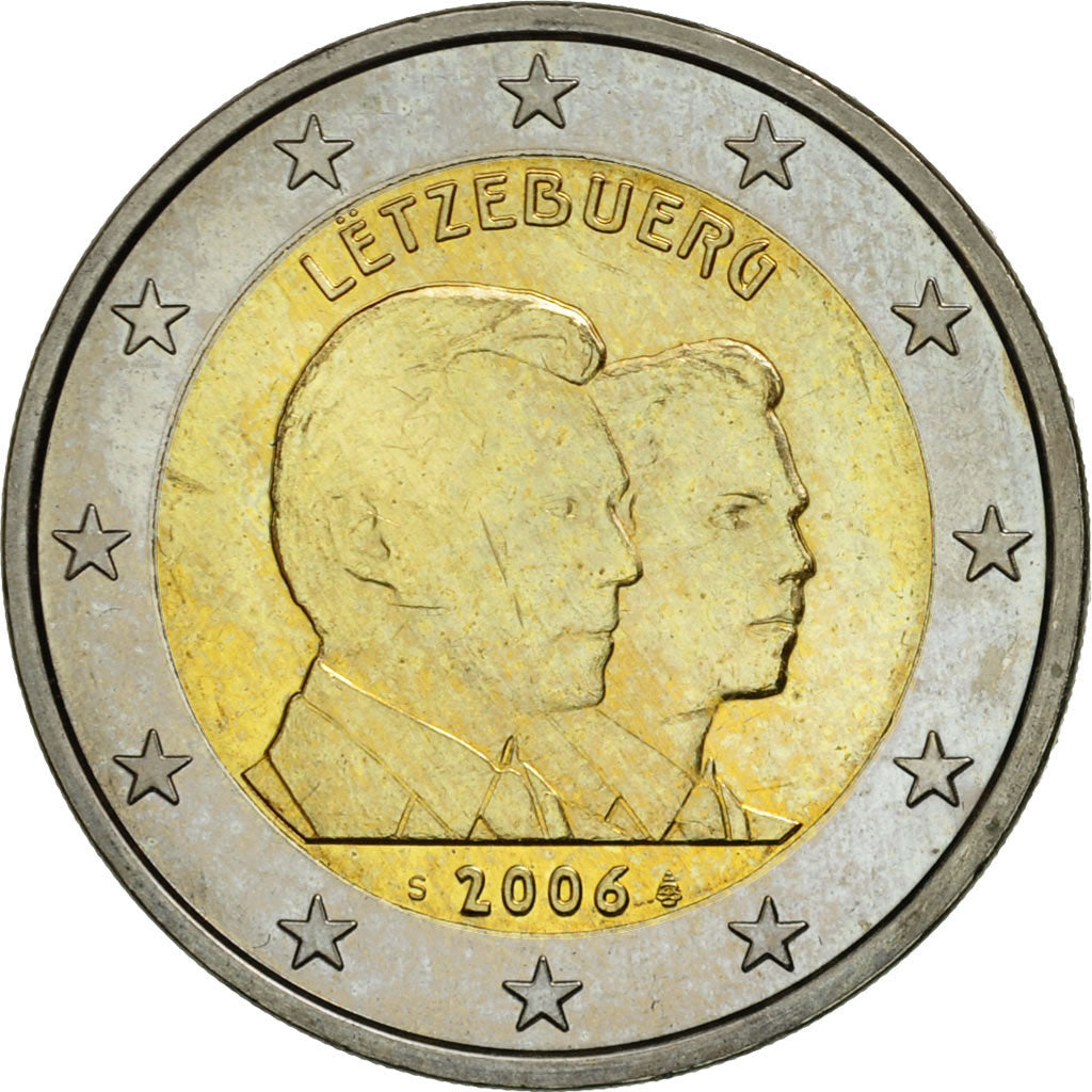 Luxembursko,
2 eurá,
Letzebuerg