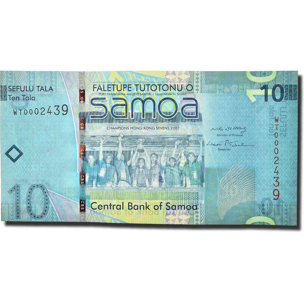 bankovka,
západná Samoa,
10 Tala