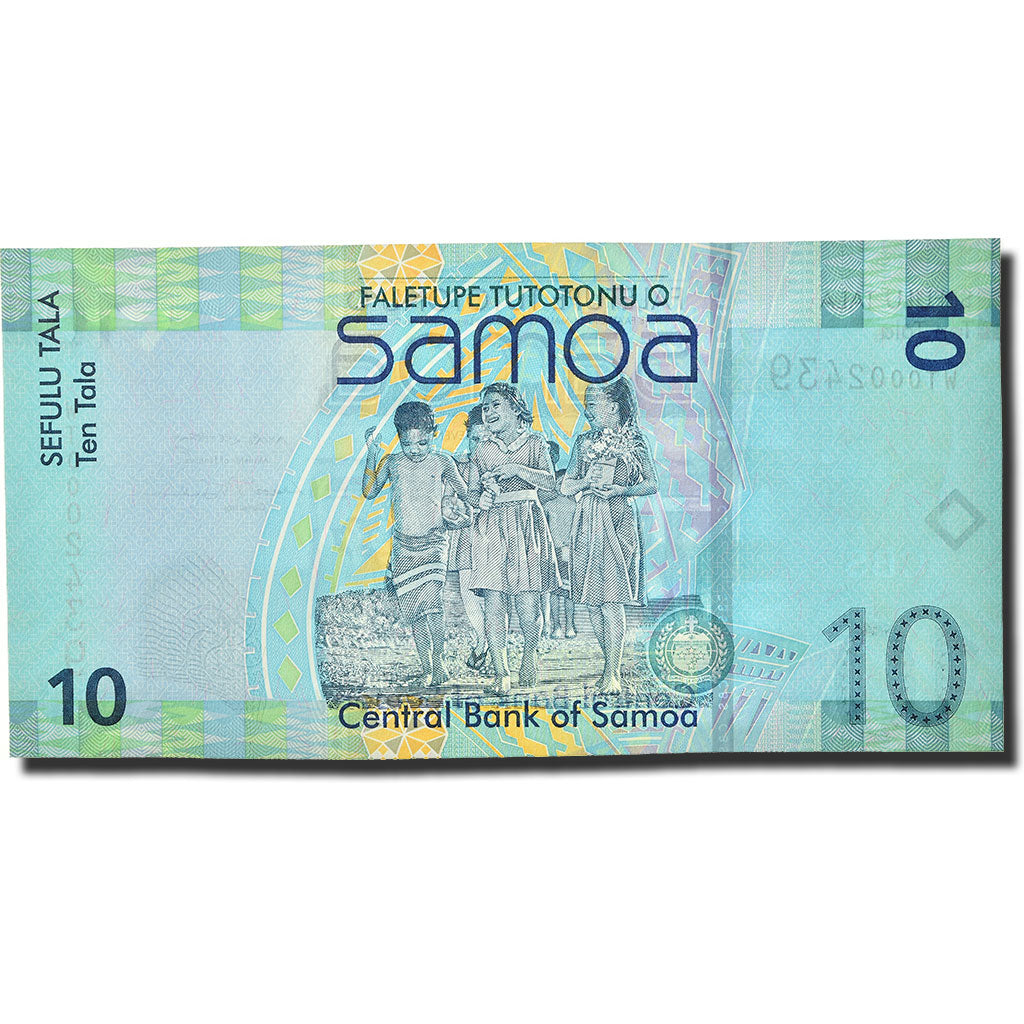 bankovka,
západná Samoa,
10 Tala