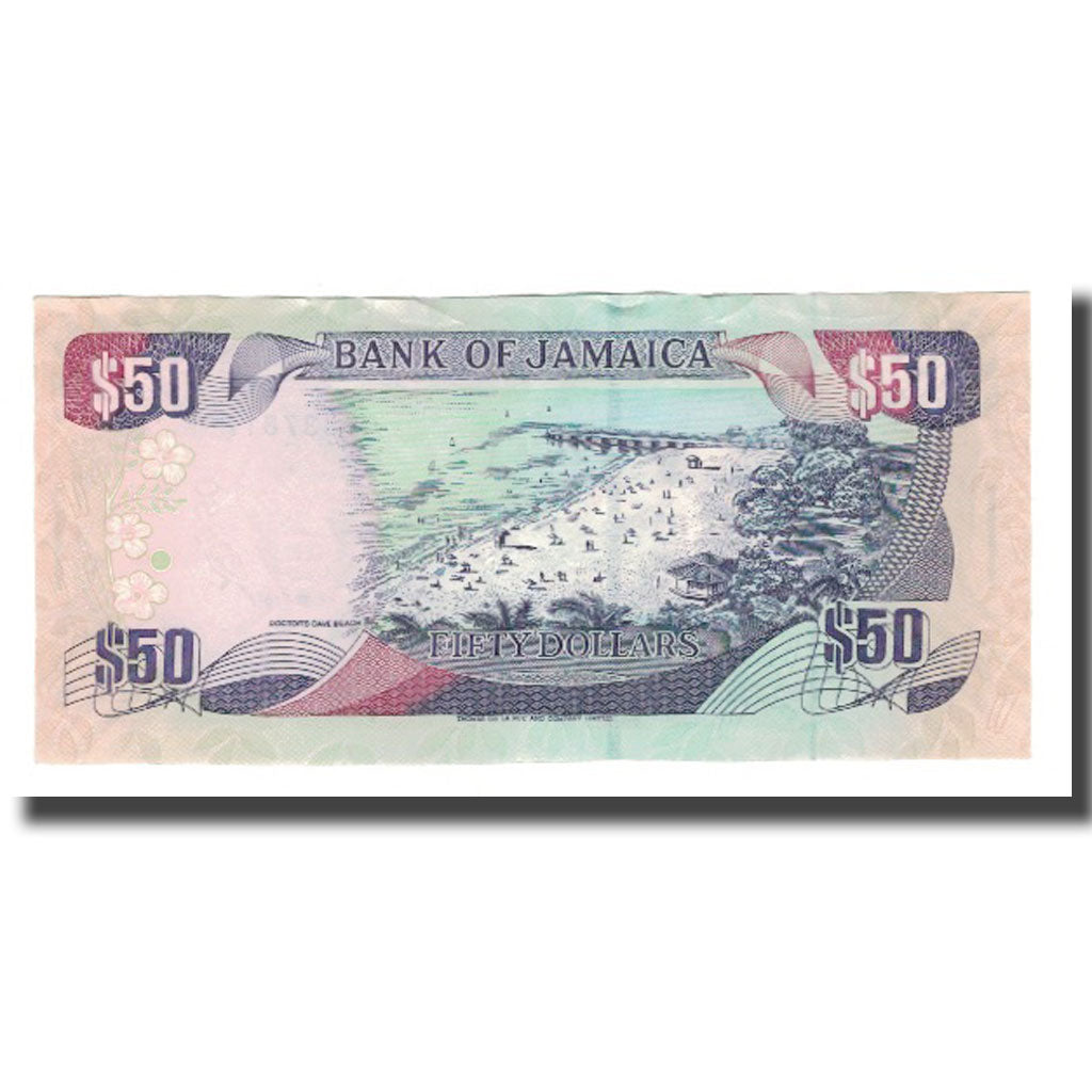 bankovka,
jamajka,
50 dolárov