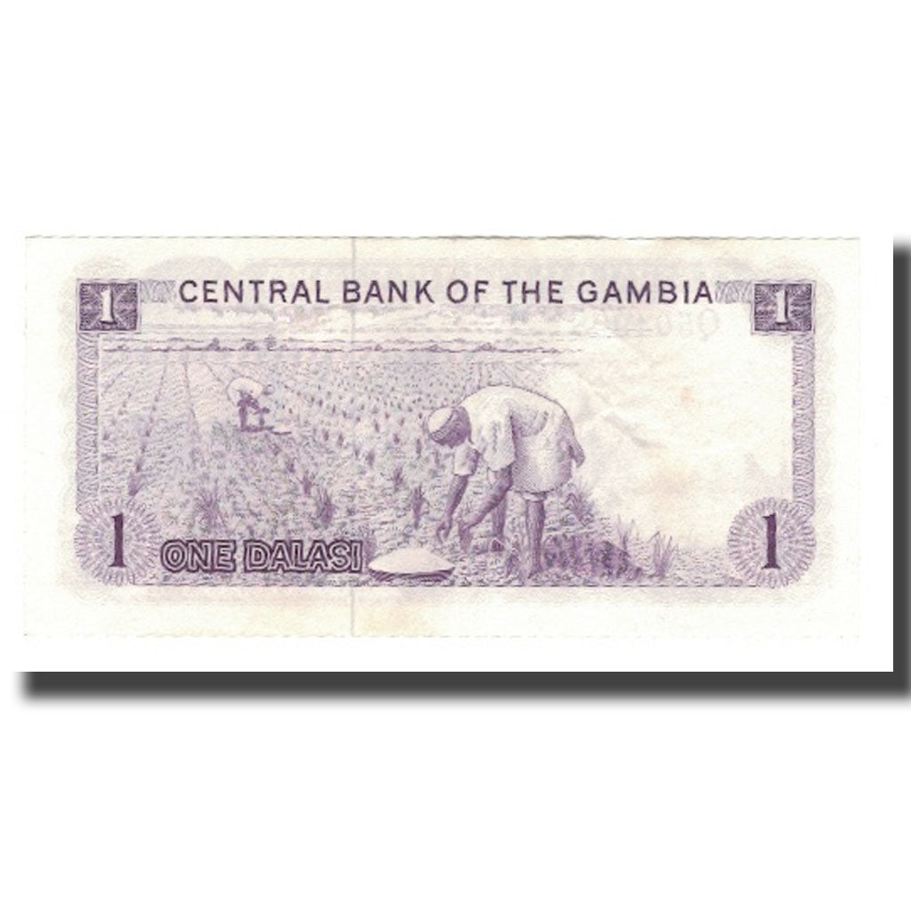 bankovka,
Gambia,
1 Dalasi