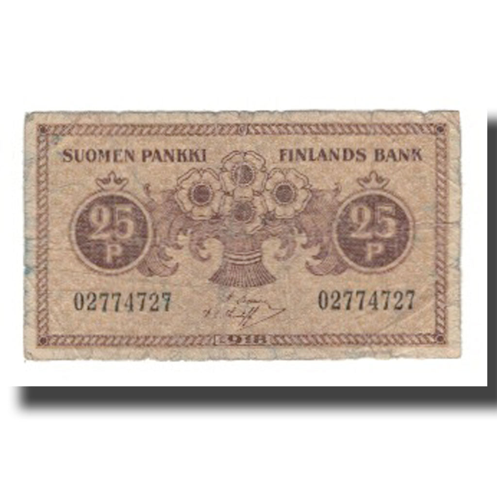 bankovka,
Fínsko,
25 centov