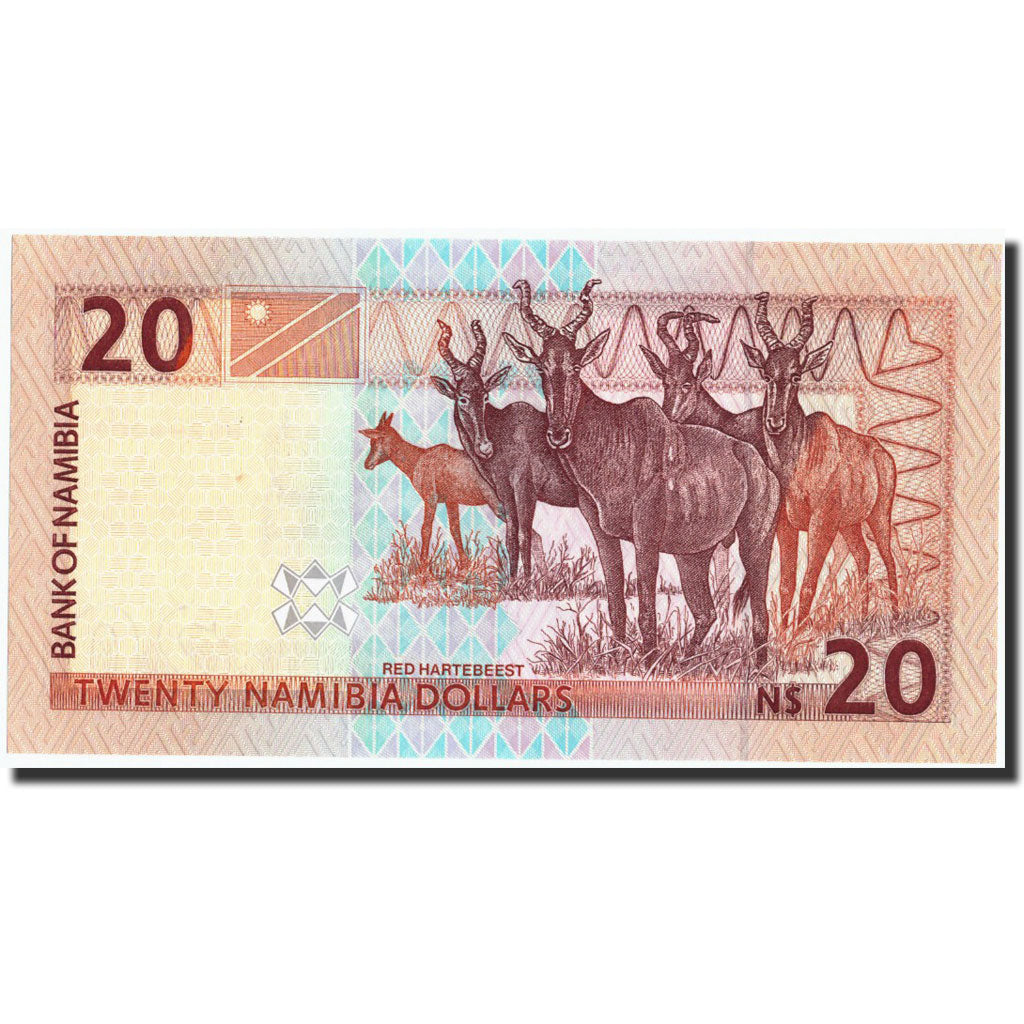 bankovka,
Namíbia,
20 namíbijských dolárov