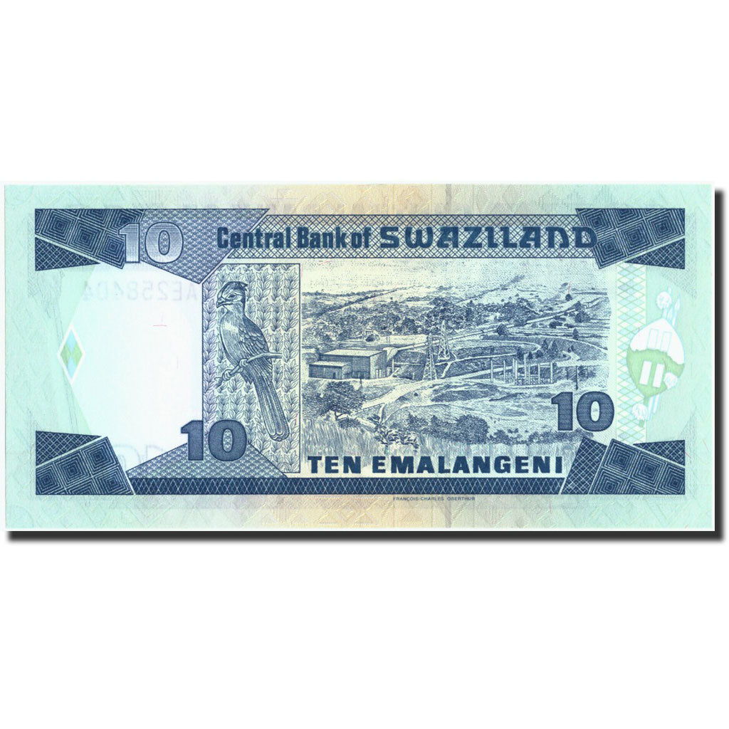 bankovka,
Svazijsko,
10 Emalangeni