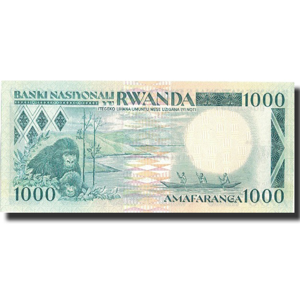bankovka,
Rwanda,
1000 frankov