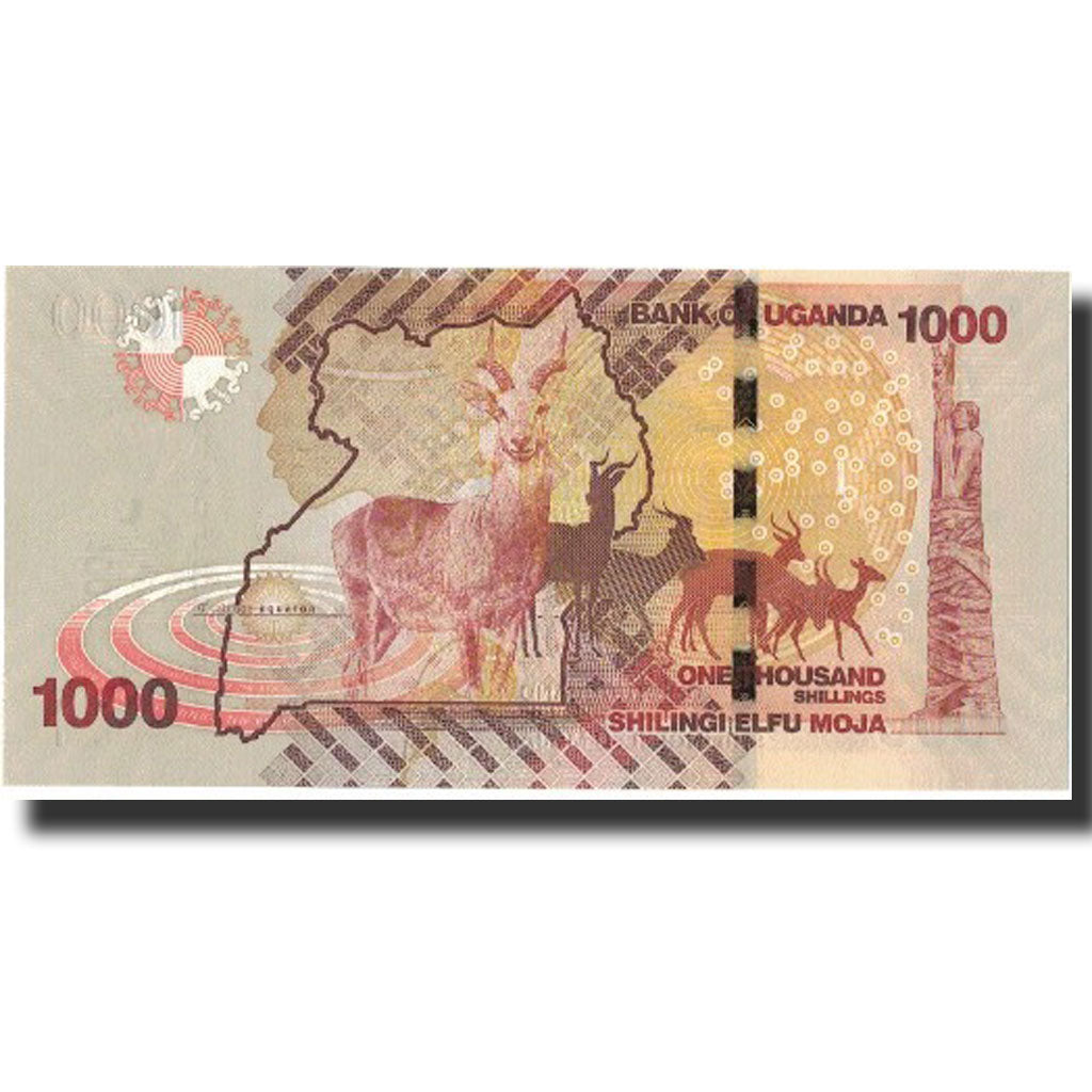 bankovka,
Uganda,
1000 šilingov