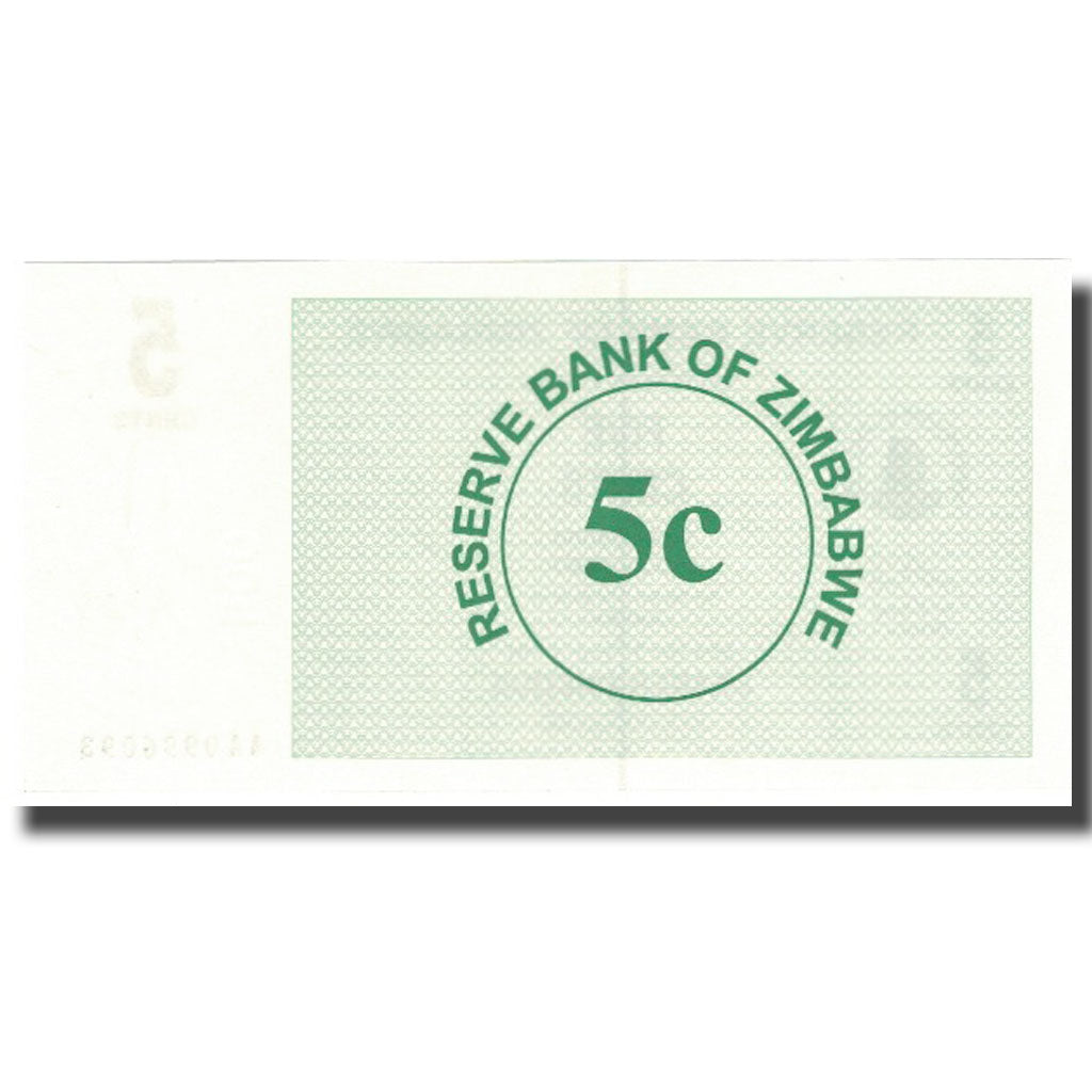 bankovka,
Zimbabwe,
5 centov
