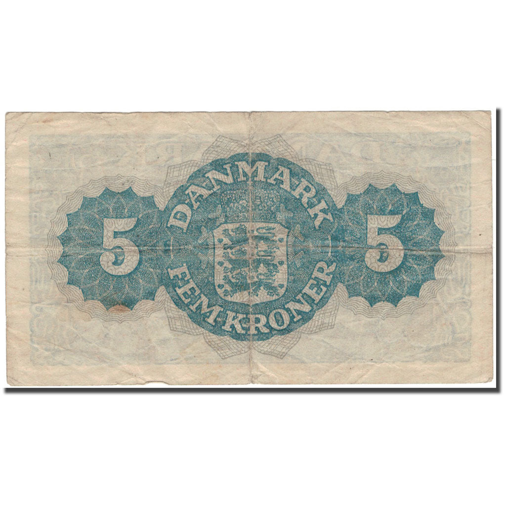 bankovka,
Dánsko,
5 korún