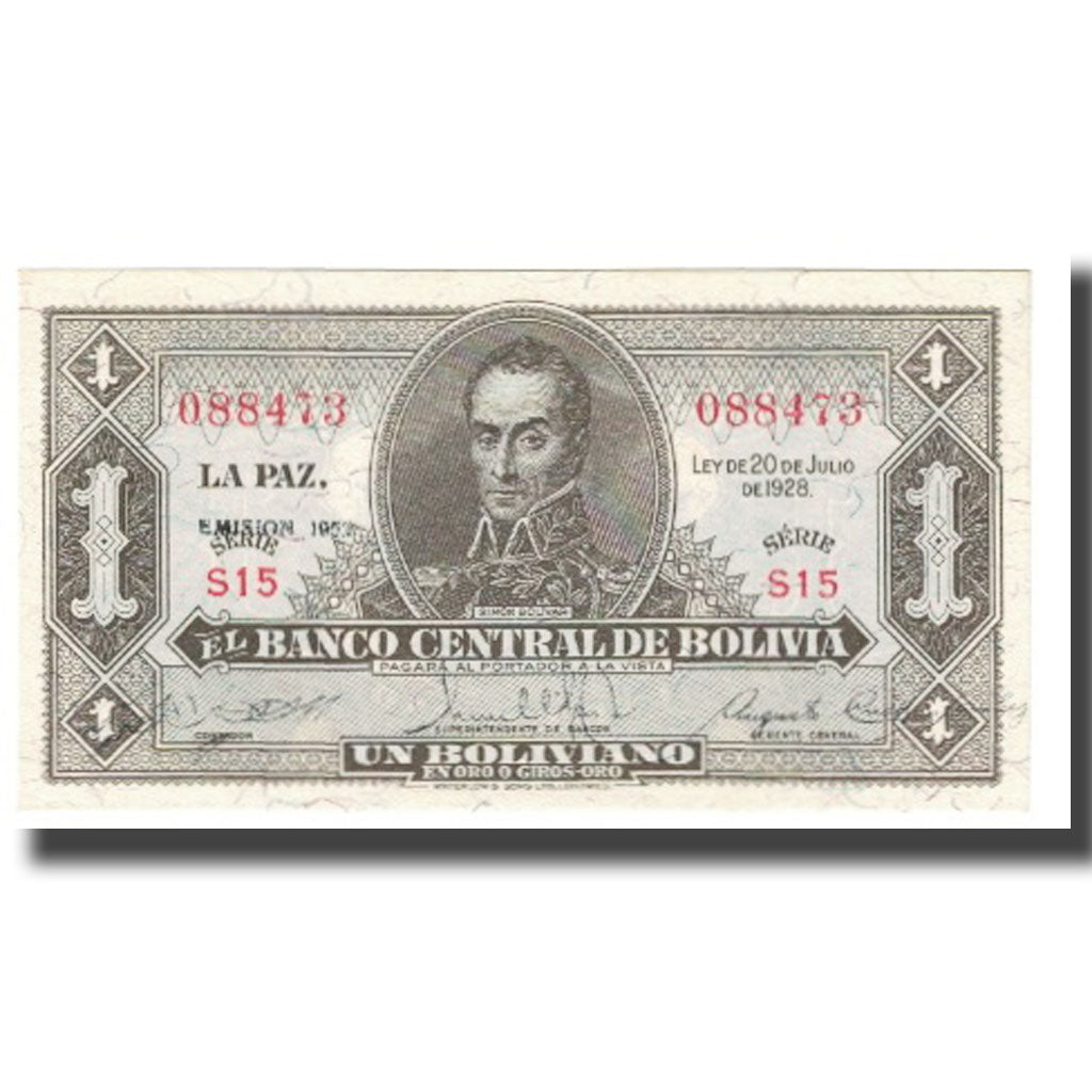 bankovka,
Bolívia,
1 Boliviano