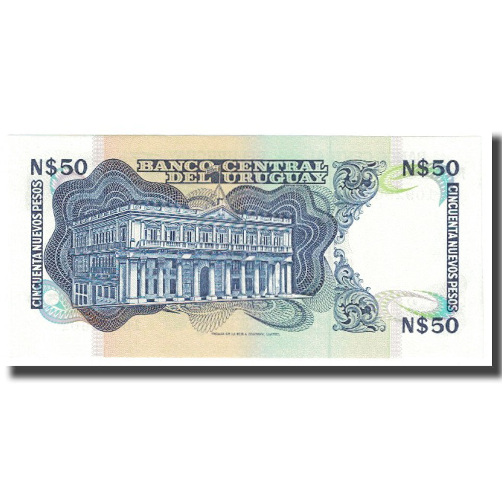 bankovka,
Uruguaj,
50 nových pesos