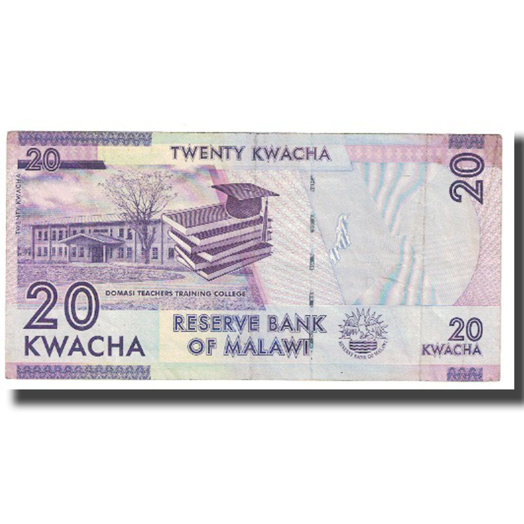 bankovka,
Malawi,
20 Kwacha