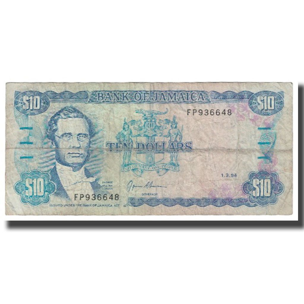 bankovka,
jamajka,
10 dolárov