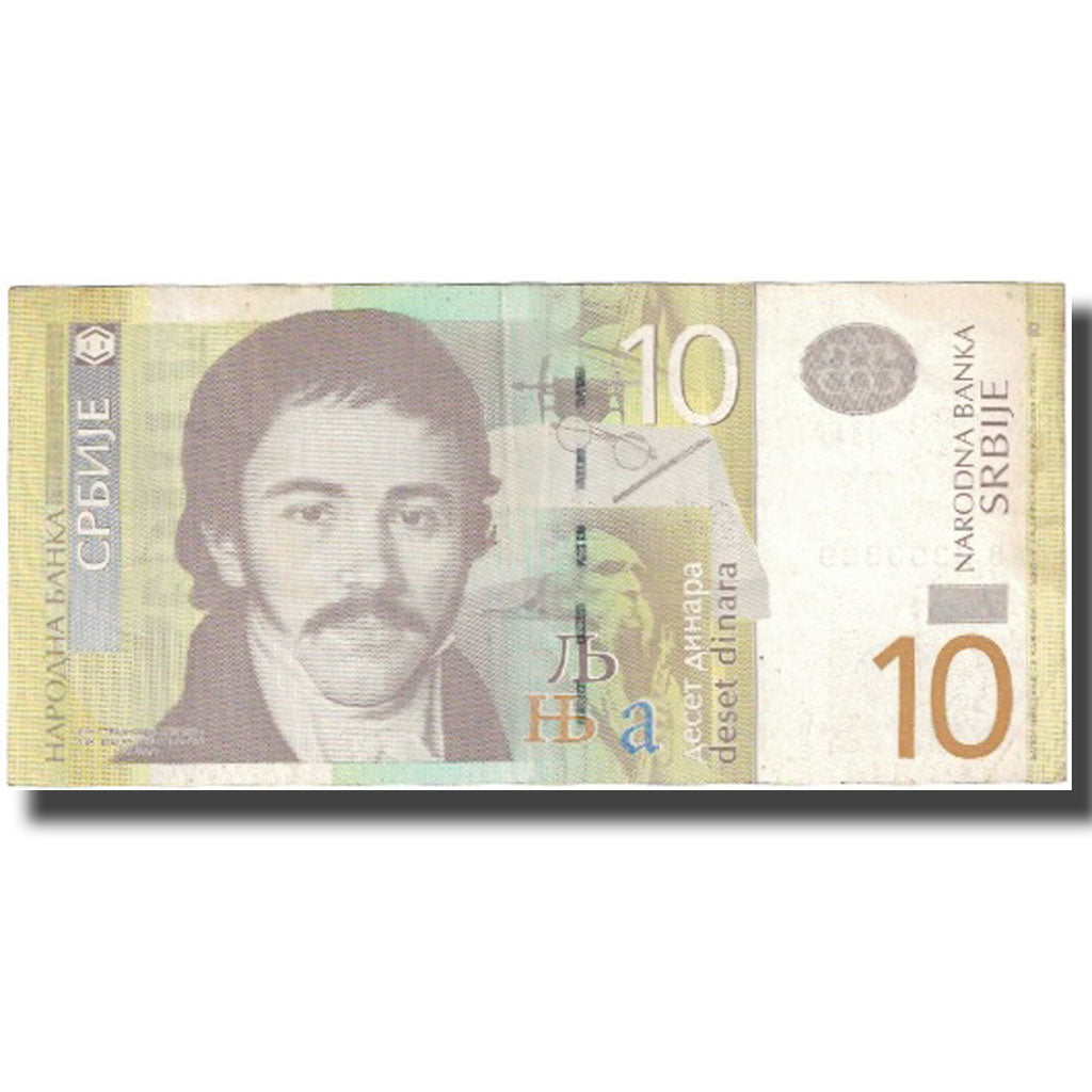bankovka,
Srbsko,
10 Dinara