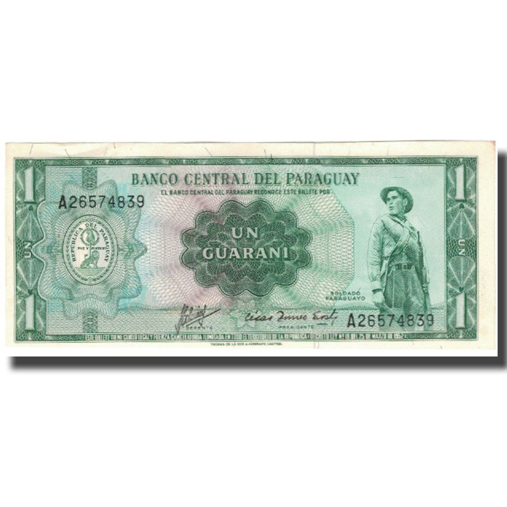 bankovka,
Paraguaj,
1 guarani