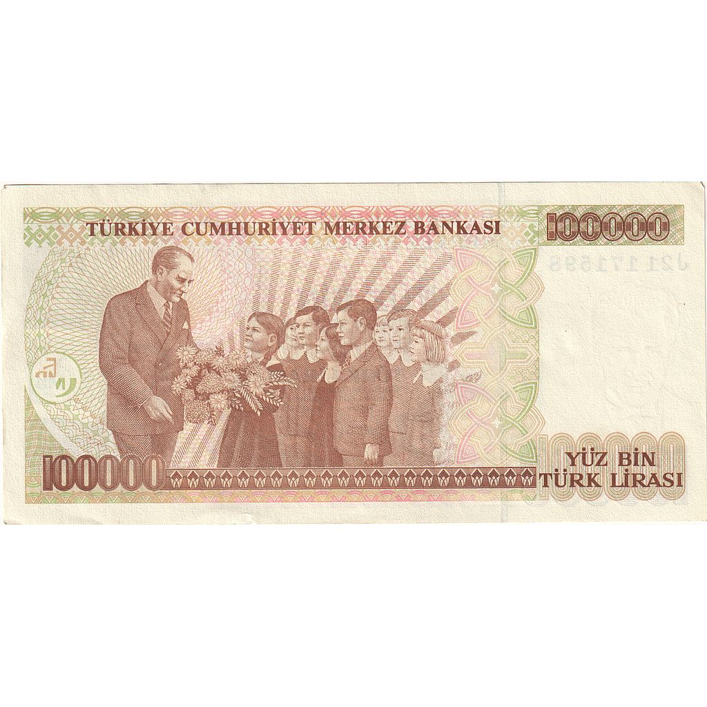 bankovka,
Turecko,
100