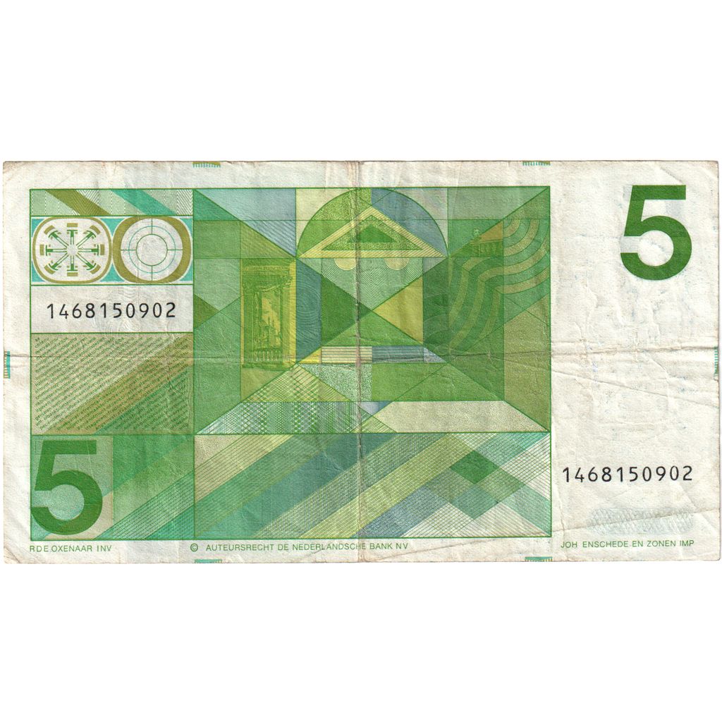 Holandsko,
5 zlatých,
1973