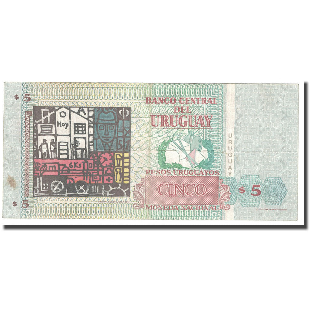 bankovka,
Uruguaj,
5 Uruguajských pesos