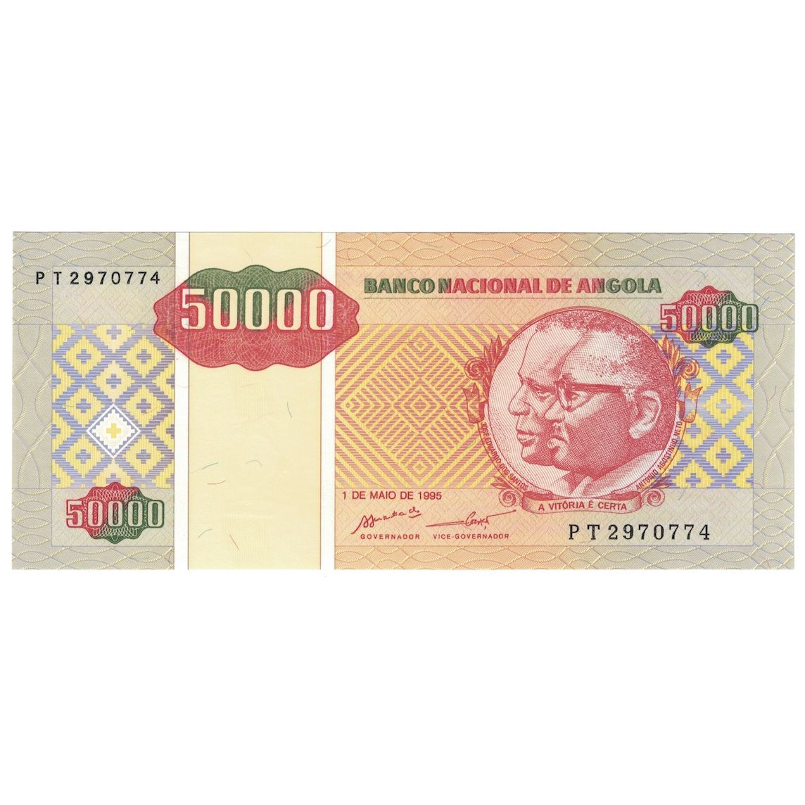 bankovka,
Angola,
50