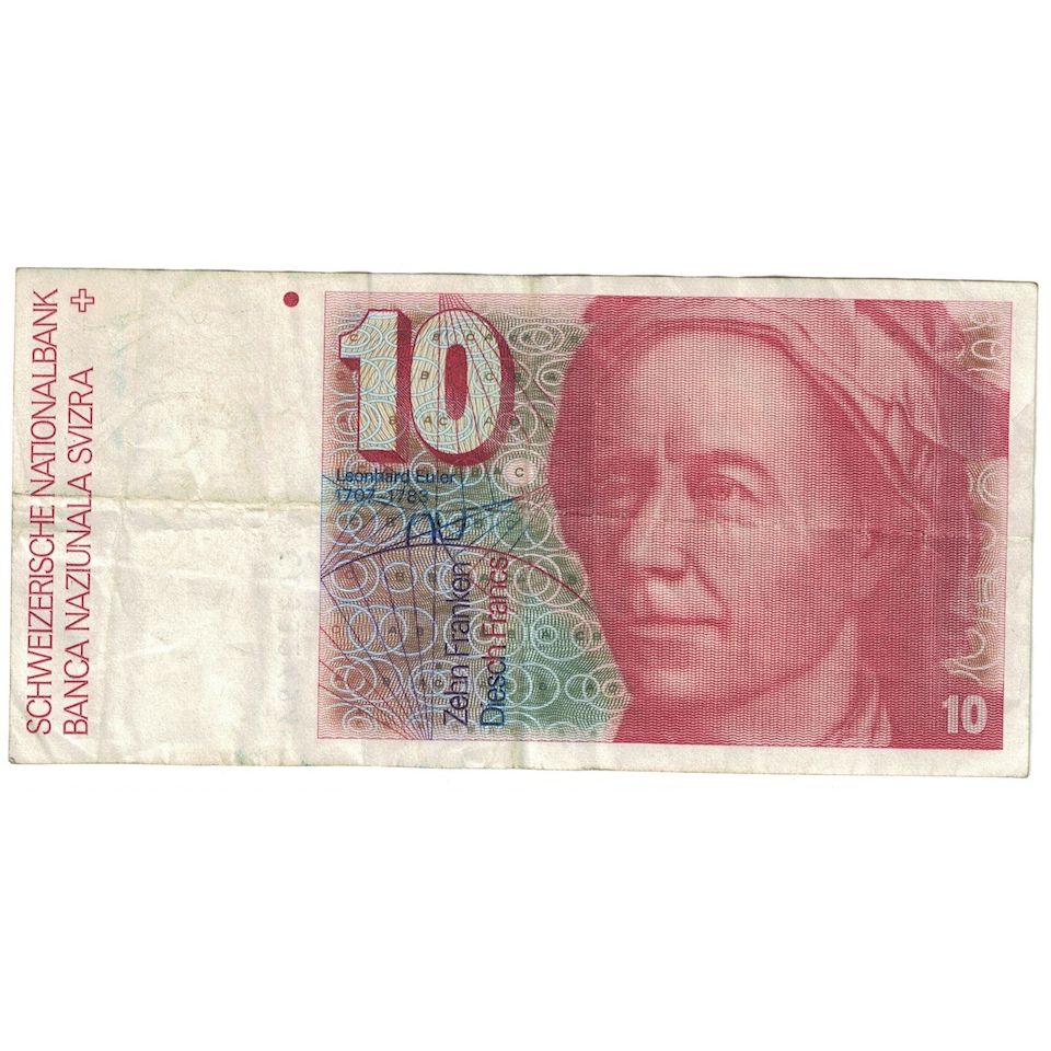 bankovka,
Švajčiarsko,
10 Franken