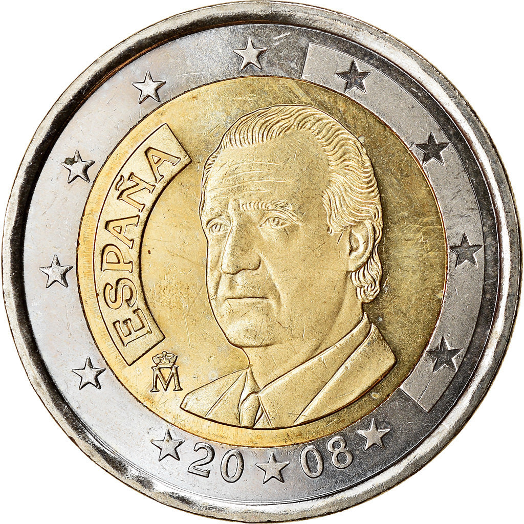 Španielsko,
2 eurá,
2008