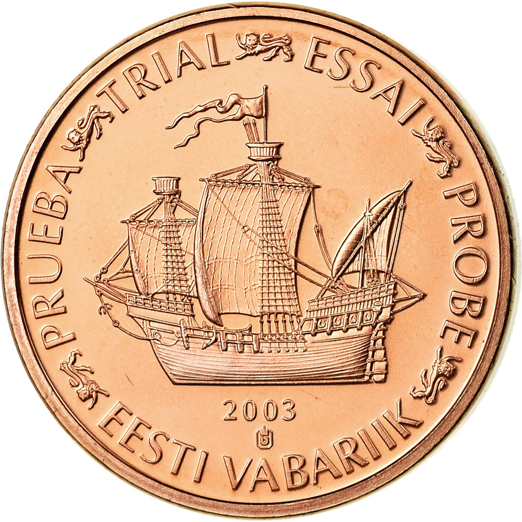 Estónsko,
2 euro centy,
2003