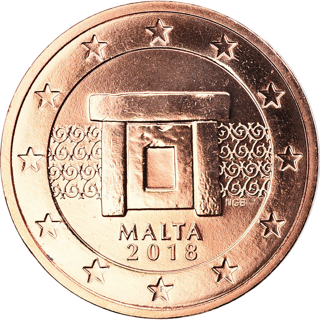 malta,
2 euro centy,
2018