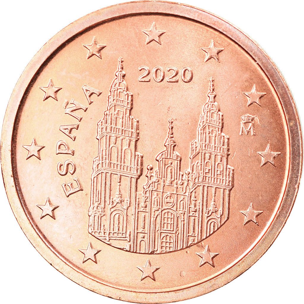 Španielsko,
2 euro centy,
2020