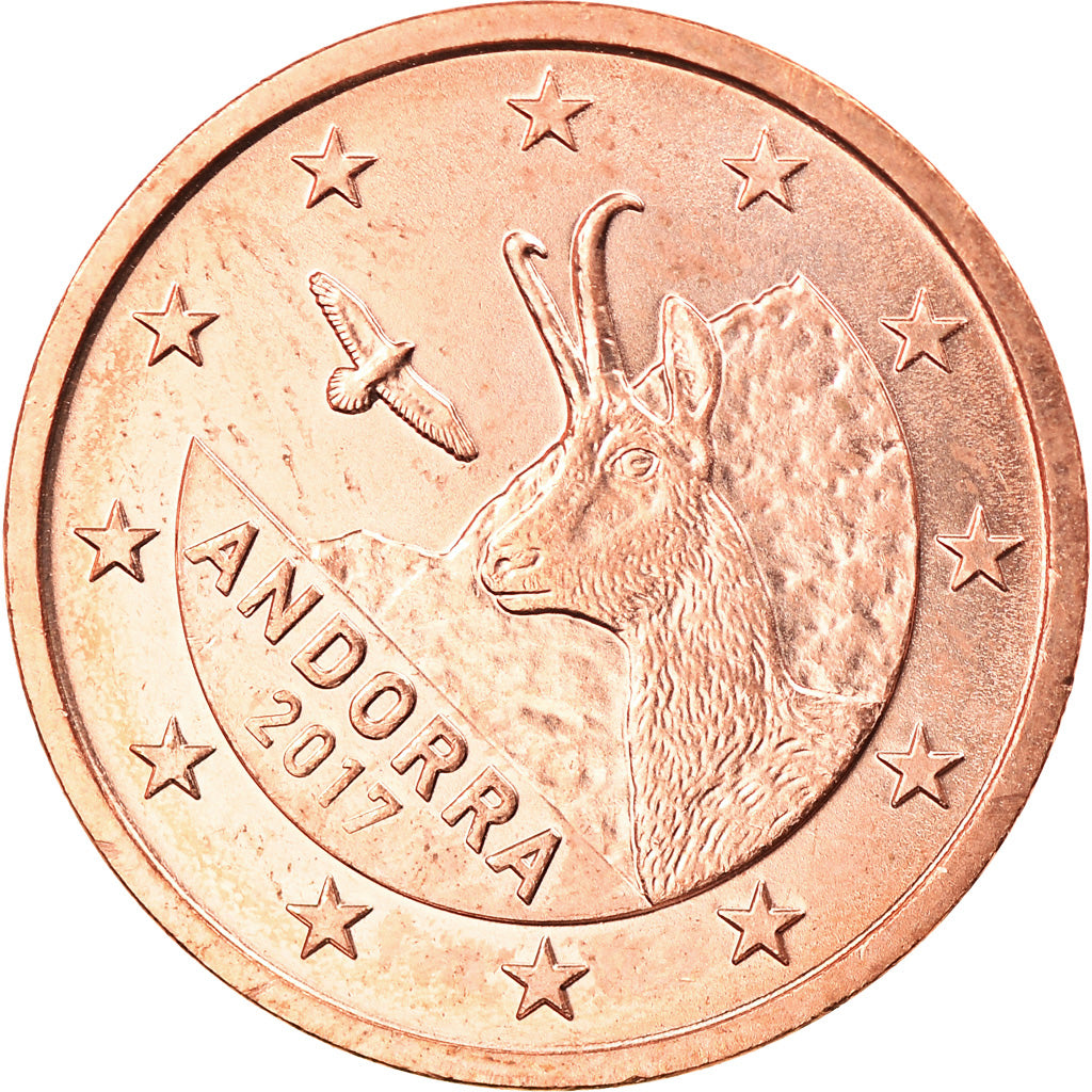 Andorra,
2 euro centy,
2017