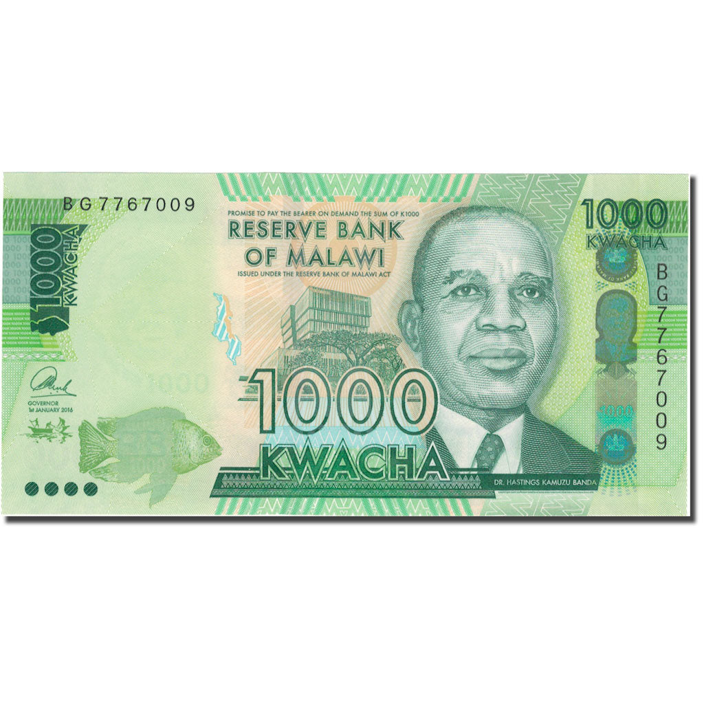 bankovka,
Malawi,
1000 kwacha