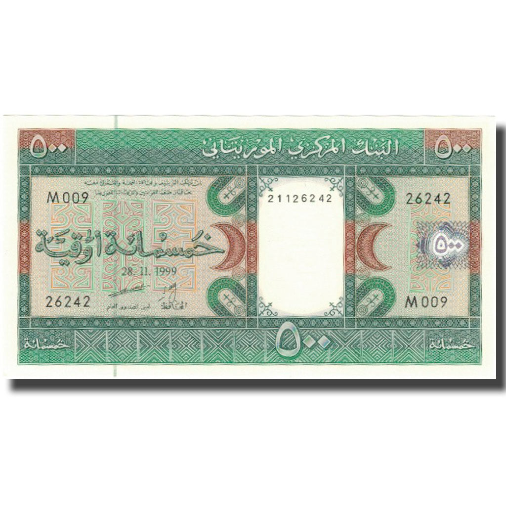 Mauretánia,
500 Ouguiya,
1999-11-28