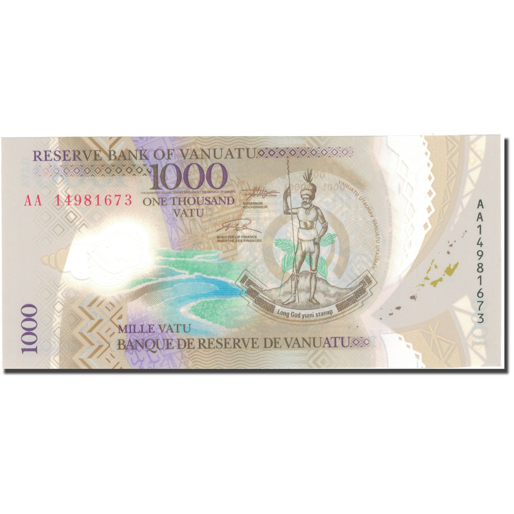 bankovka,
Vanuatu,
1000 Vatu