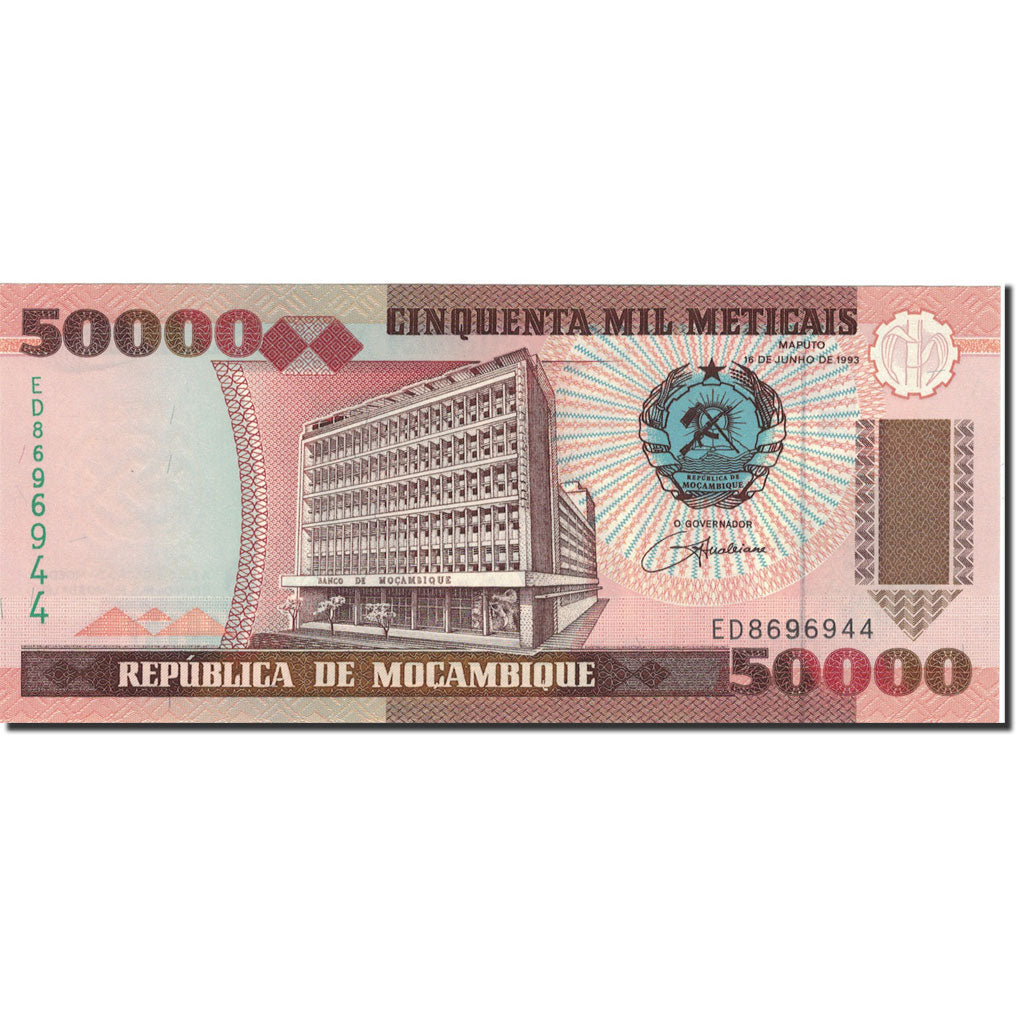 bankovka,
Mozambik,
50