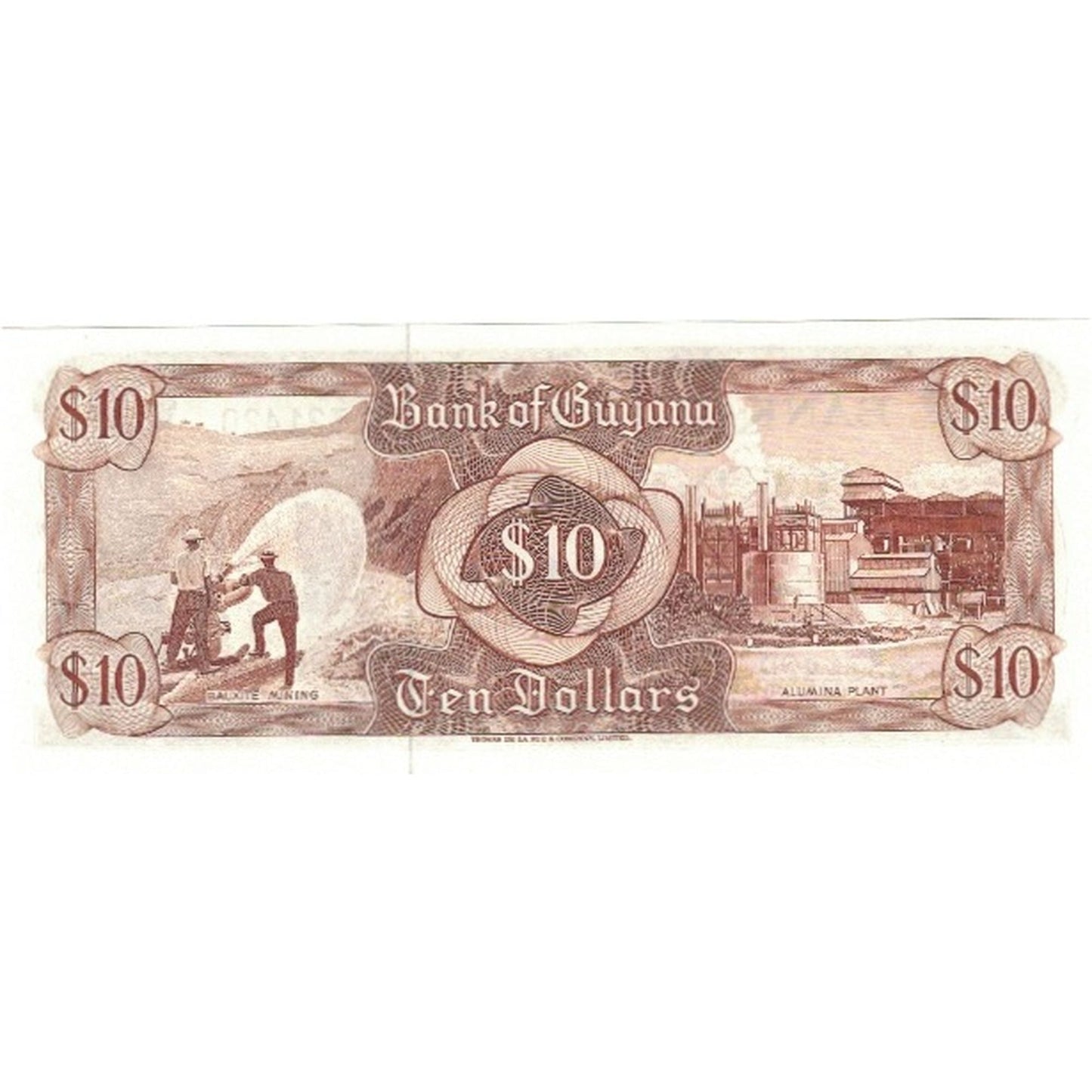 bankovka,
Guyana,
10 dolárov