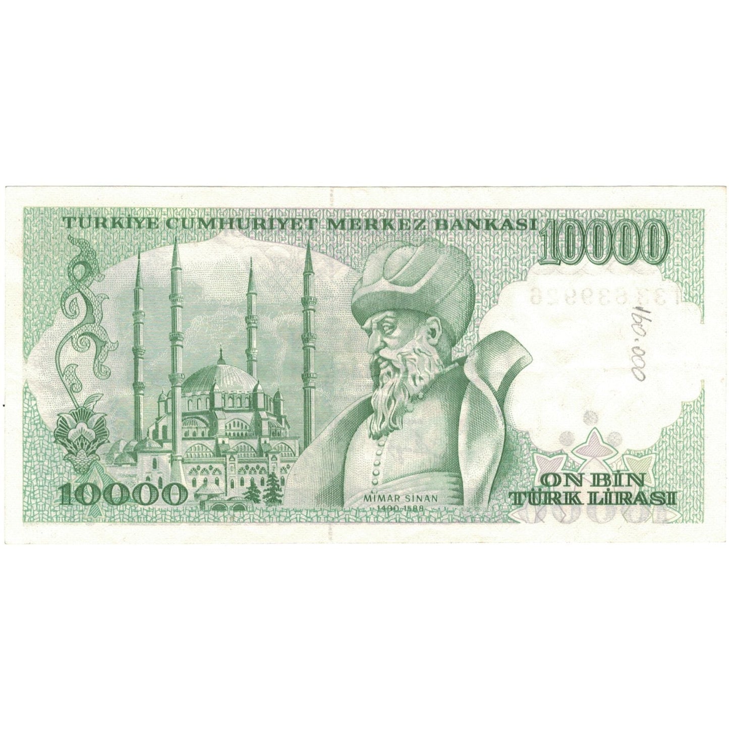 bankovka,
Turecko,
10