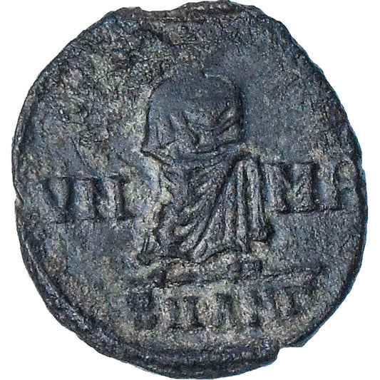 Divus Konštantín I. 
  
  Follis, 
  
  347-348