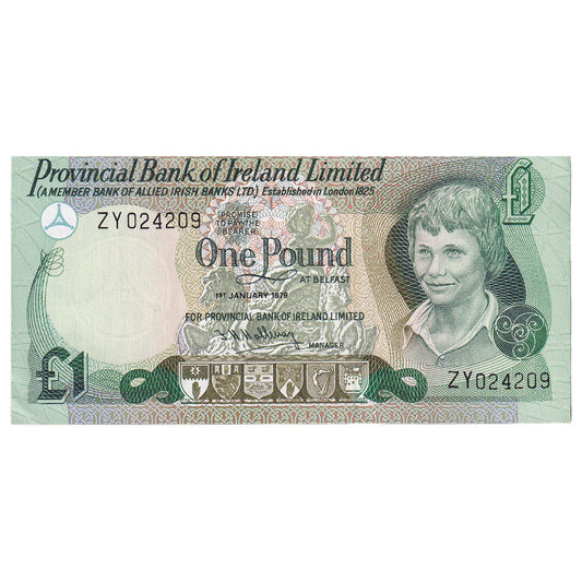 bankovka, 
  
  Severné Írsko, 
  
  1 libra