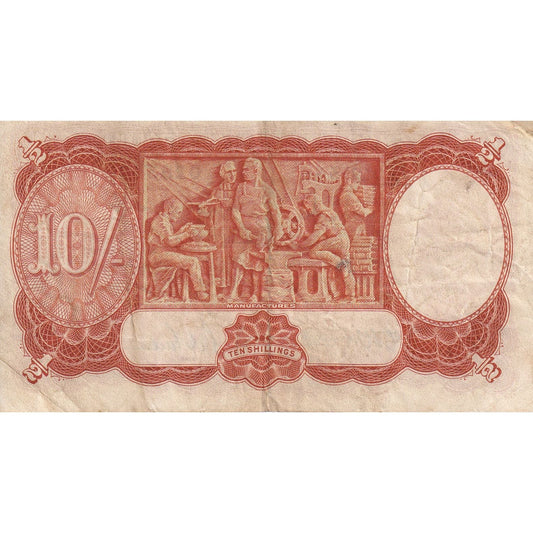 bankovka, 
  
  Austrália, 
  
  10 šilingov