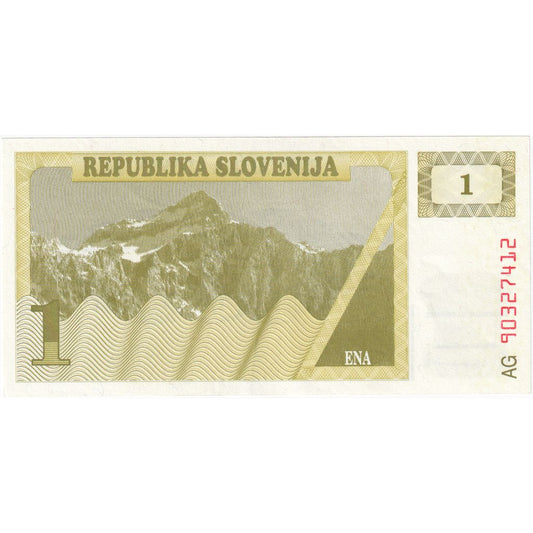Slovinsko, 
  
  1 (Toliar), 
  
  KM:1a