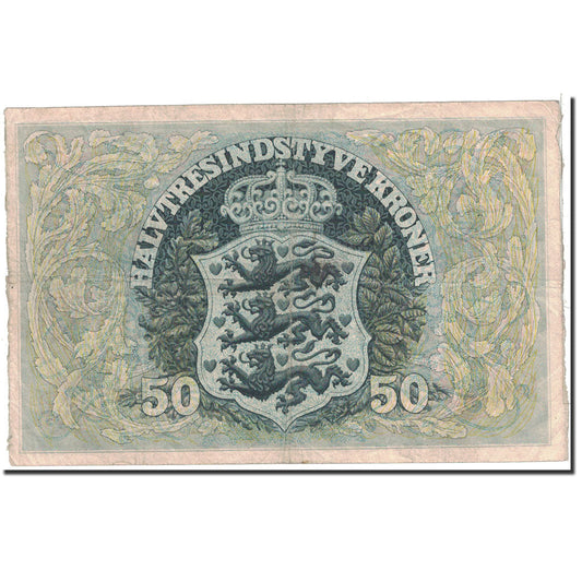 bankovka, 
  
  Dánsko, 
  
  50 korún
