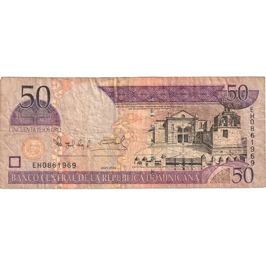 Dominikánska republika, 
  
  50 pesos oro, 
  
  2004