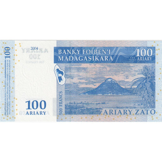 Madagaskar, 
  
  100 ariary, 
  
  2004