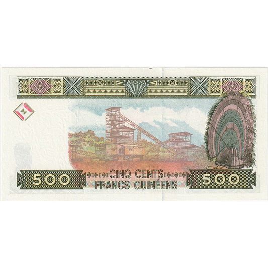Guinea, 
  
  500 frankov, 
  
  UNC(65-70)