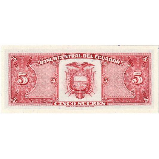 Ekvádor, 
  
  5 Sucres, 
  
  1988-11-22
