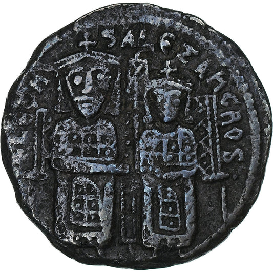 Lev VI. a Alexander, 
  
  Follis, 
  
  886-912